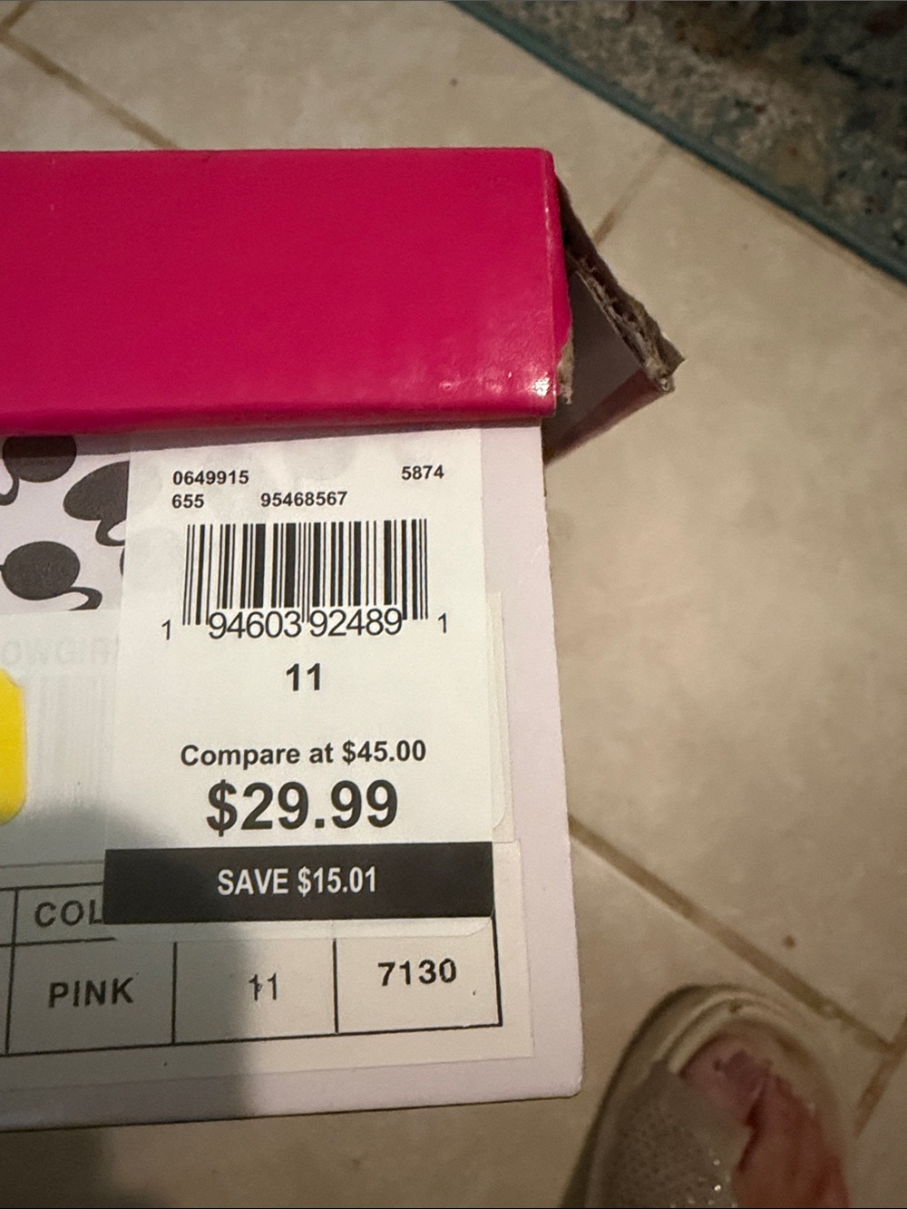 Kensie Girl Pink Western Boot with Rhinestones